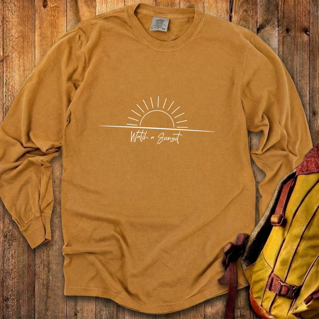 Watch a Sunset Cotton Long Sleeve
