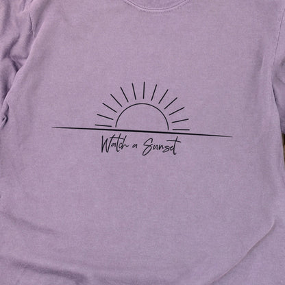 Watch a Sunset Cotton Long Sleeve