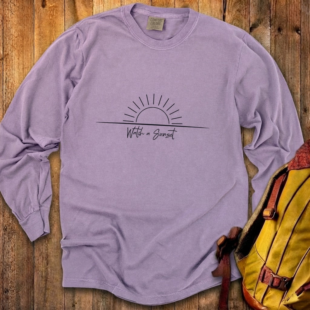 Watch a Sunset Cotton Long Sleeve