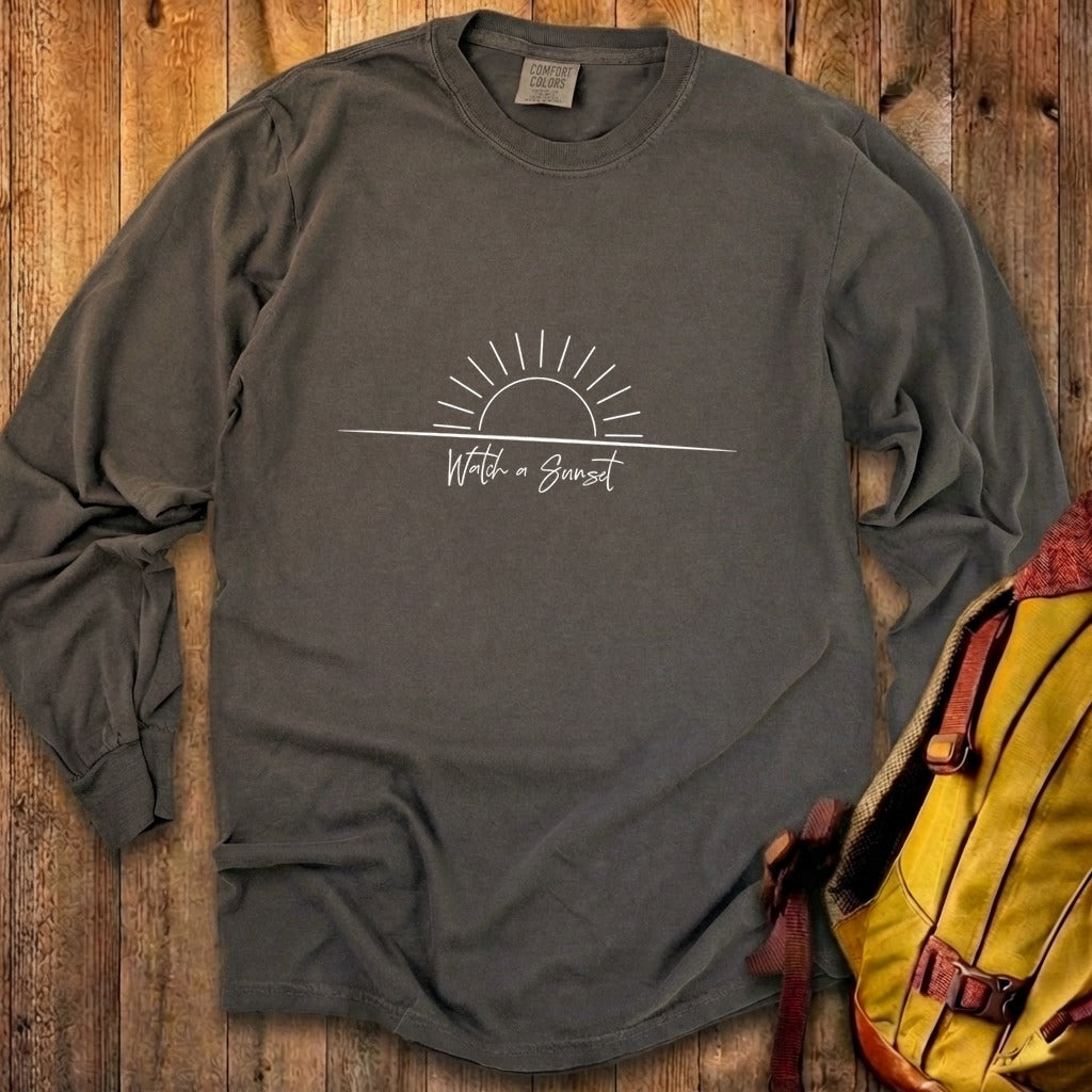 Watch a Sunset Cotton Long Sleeve