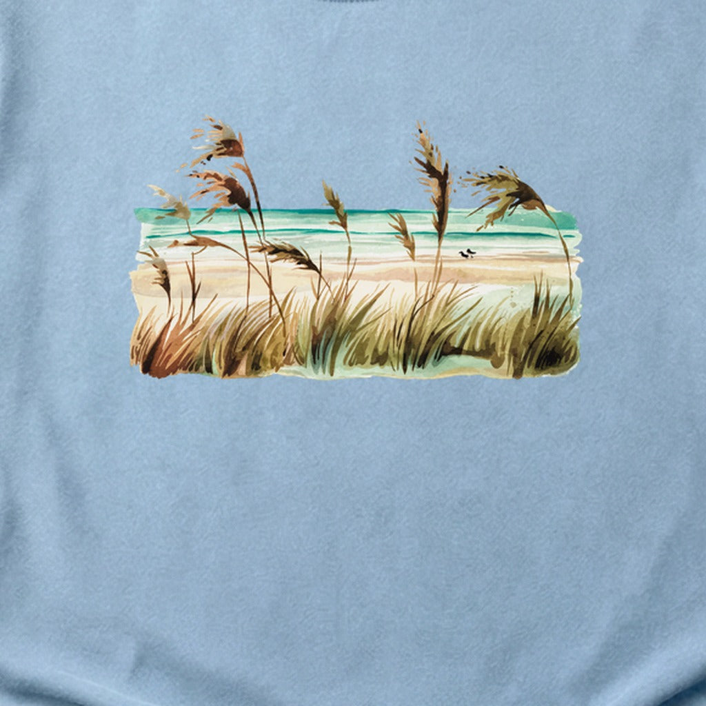 Watercolor Beach Coast Cotton T-Shirt