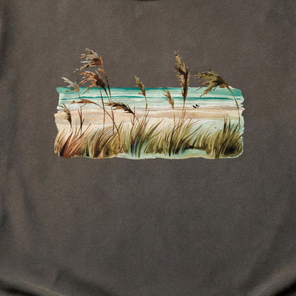 Watercolor Beach Coast Cotton T-Shirt