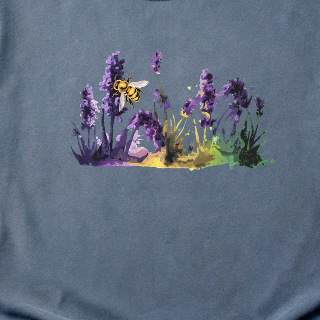 Watercolor Bee in a Meadow Cotton T-Shirt
