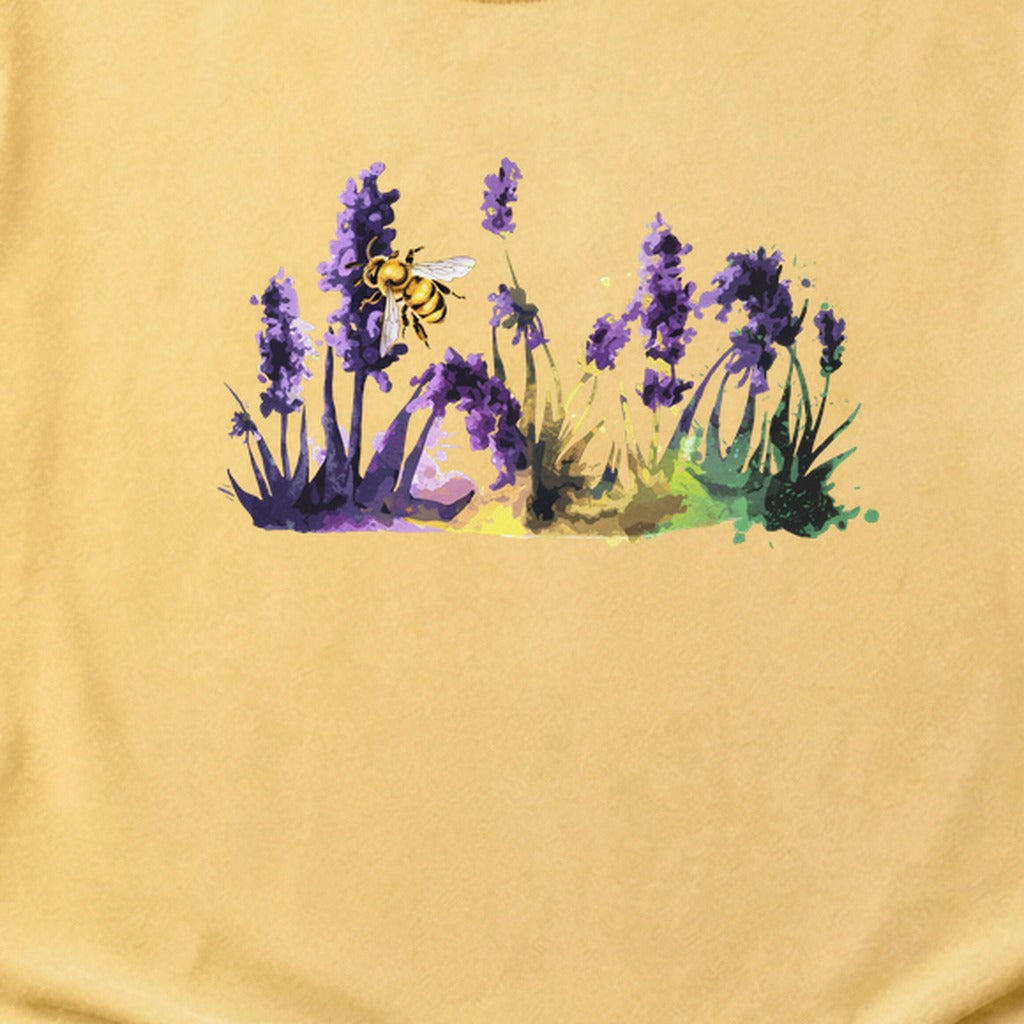 Watercolor Bee in a Meadow Cotton T-Shirt