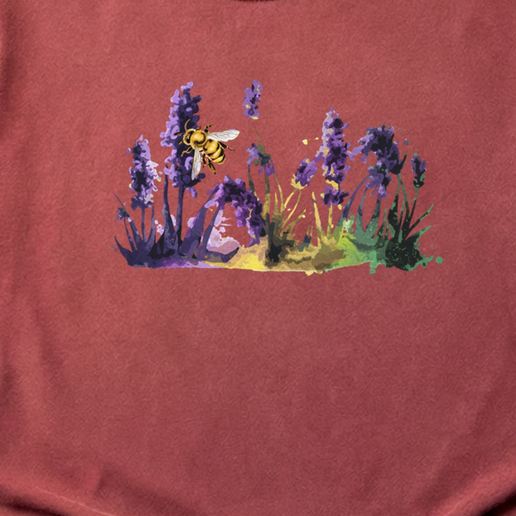 Watercolor Bee in a Meadow Cotton T-Shirt