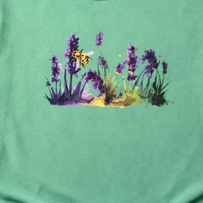 Watercolor Bee in a Meadow Cotton T-Shirt