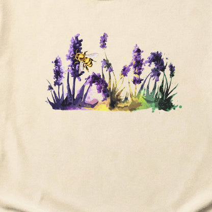 Watercolor Bee in a Meadow Cotton T-Shirt