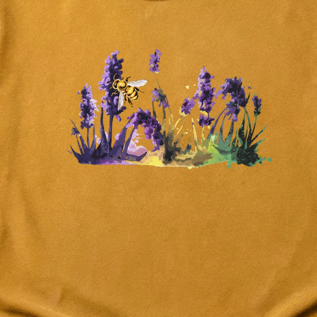 Watercolor Bee in a Meadow Cotton T-Shirt