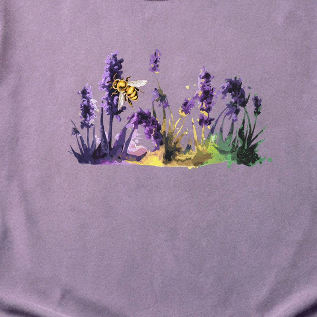 Watercolor Bee in a Meadow Cotton T-Shirt