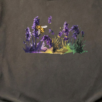 Watercolor Bee in a Meadow Cotton T-Shirt