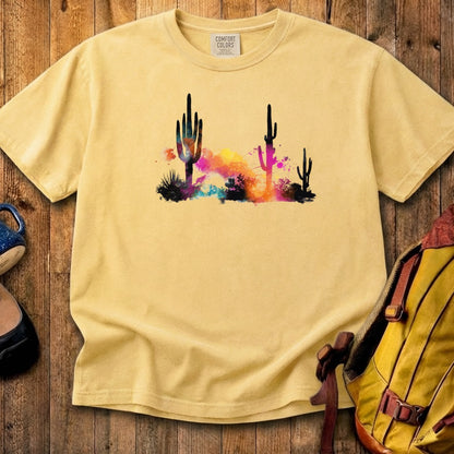 Watercolor Cactus Desert Cotton T-Shirt