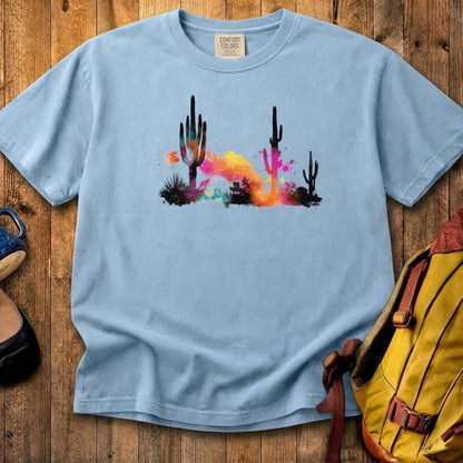 Watercolor Cactus Desert Cotton T-Shirt