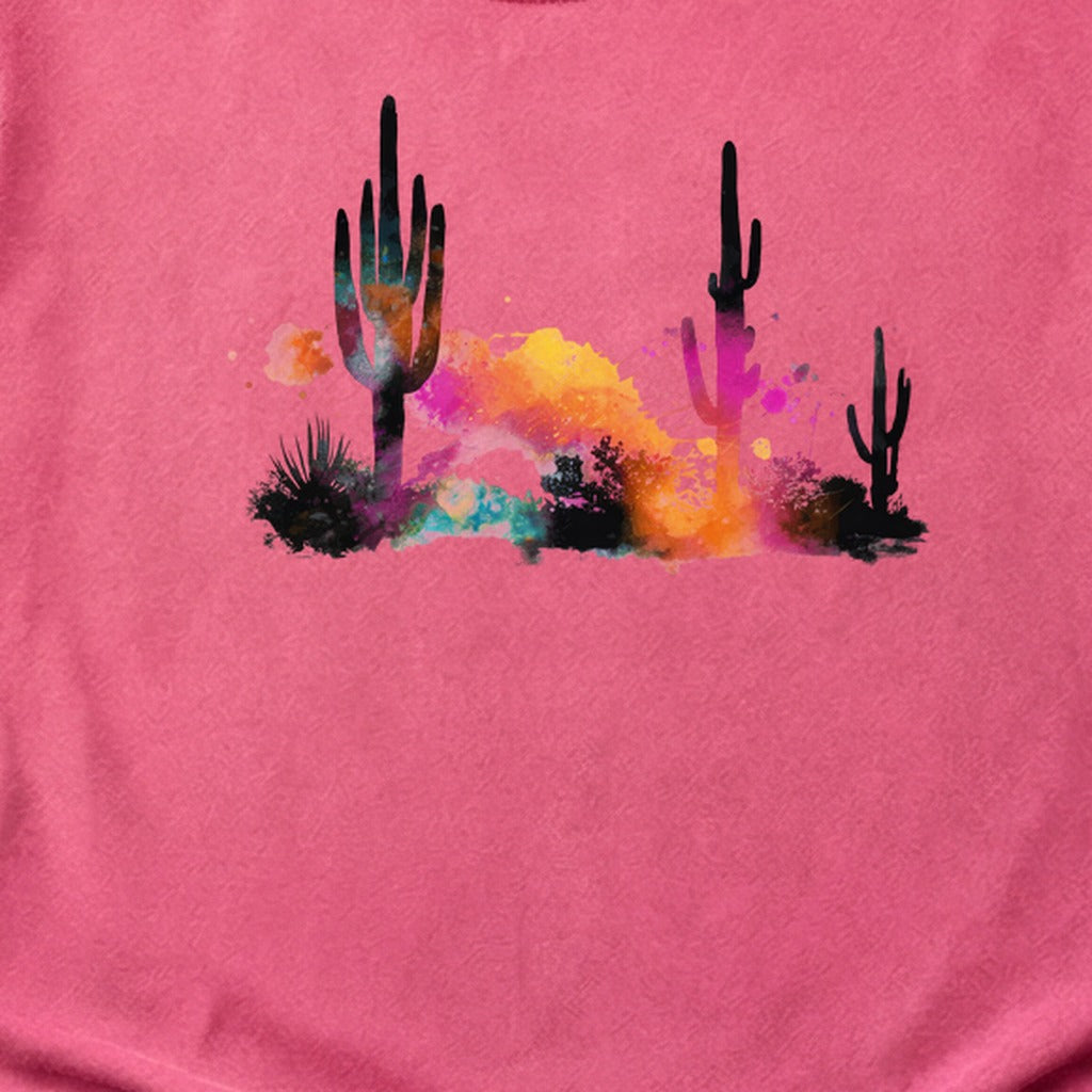 Watercolor Cactus Desert Cotton T-Shirt
