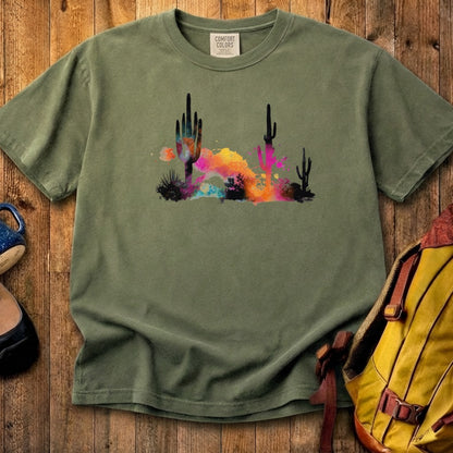 Watercolor Cactus Desert Cotton T-Shirt