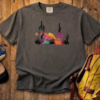 Watercolor Cactus Desert Cotton T-Shirt