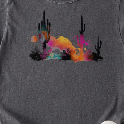 Watercolor Cactus Desert Kids Cotton T-Shirt
