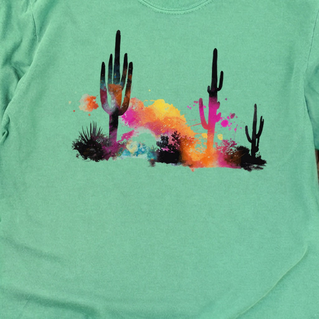 Watercolor Cactus Desert Cotton Long Sleeve