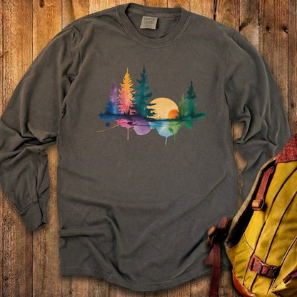 Watercolor Forest Cotton Long Sleeve