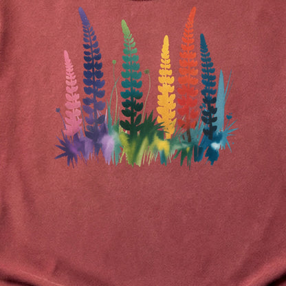 Watercolor Lupine Cotton T-Shirt