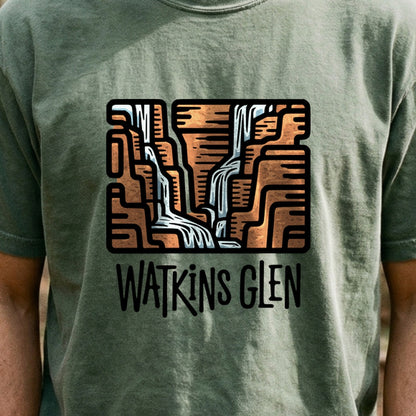 Watkins Glen State Park Cotton T-Shirt