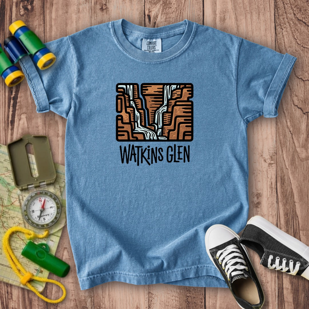 Watkins Glen State Park Kids Cotton T-Shirt