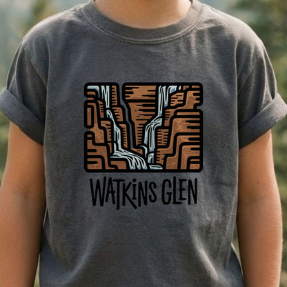 Watkins Glen State Park Kids Cotton T-Shirt