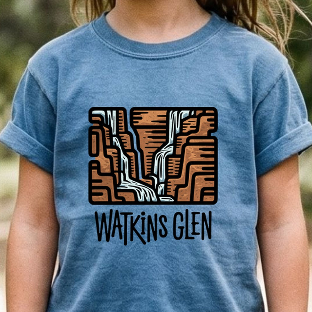 Watkins Glen State Park Kids Cotton T-Shirt
