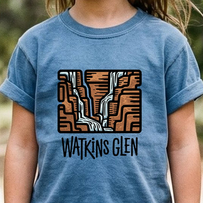 Watkins Glen State Park Kids Cotton T-Shirt