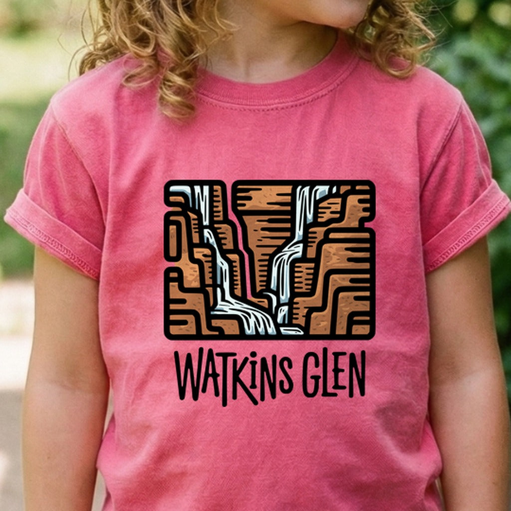 Watkins Glen State Park Kids Cotton T-Shirt