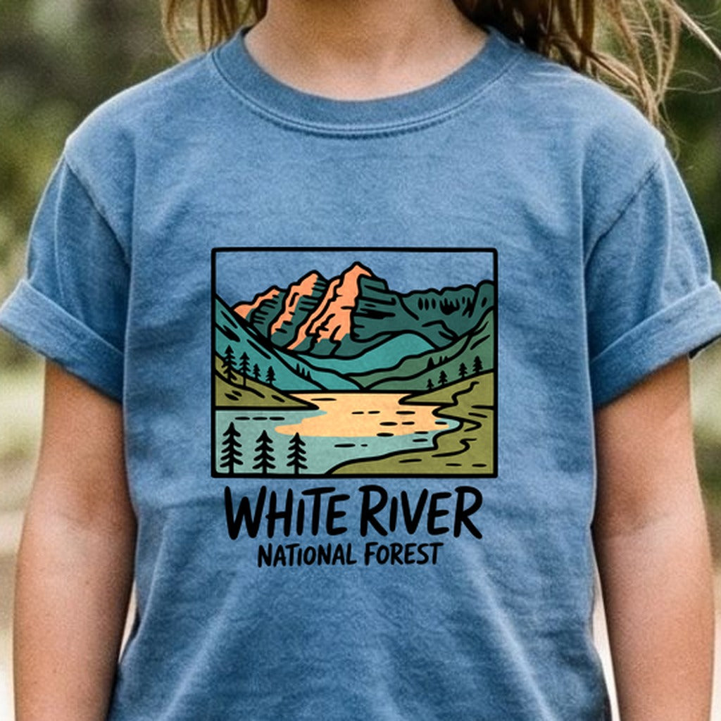 White River National Forest Kids Cotton T-Shirt
