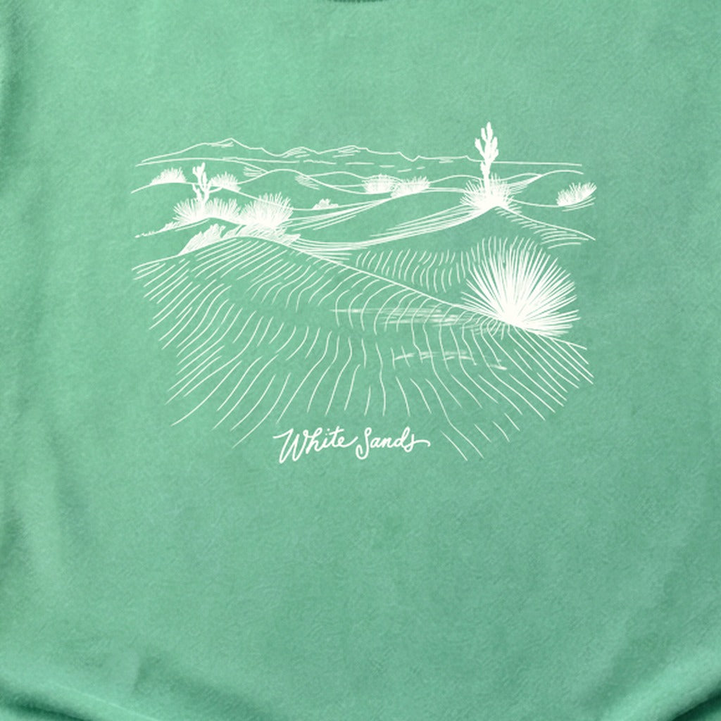 White Sands Line Drawing Cotton T-Shirt