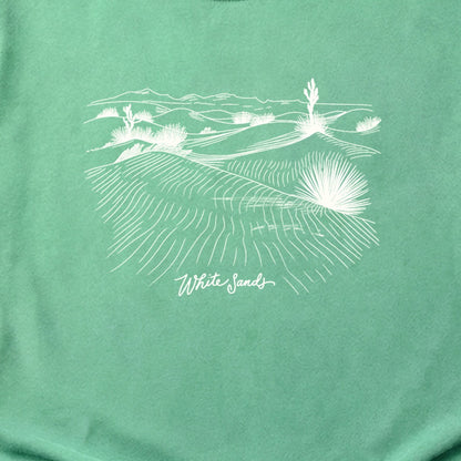 White Sands Line Drawing Cotton T-Shirt