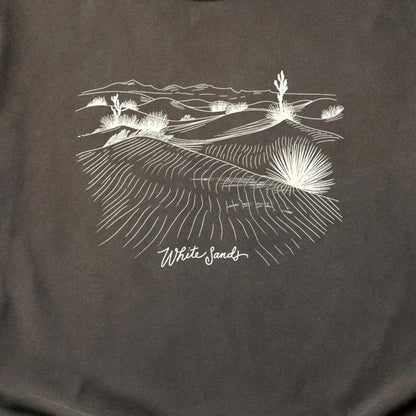 White Sands Line Drawing Cotton T-Shirt