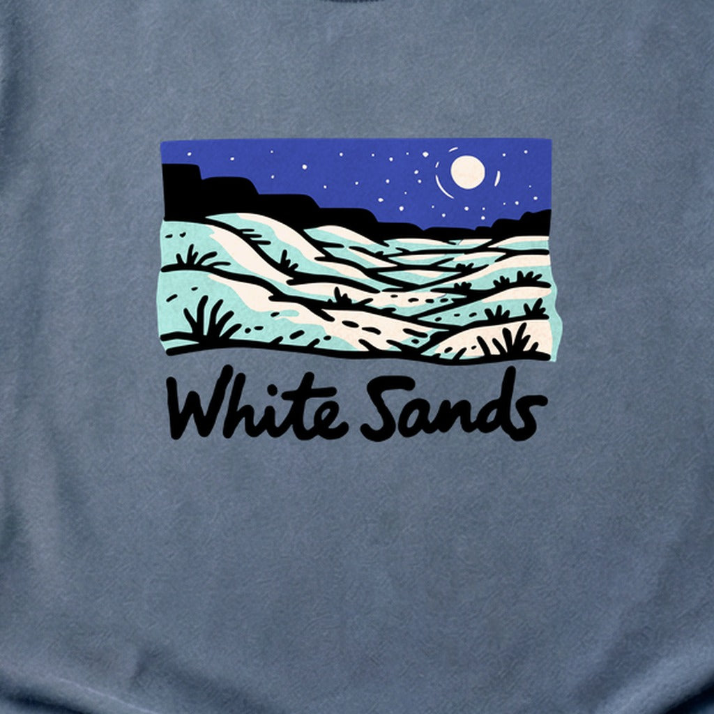 White Sands at Night Cotton T-Shirt