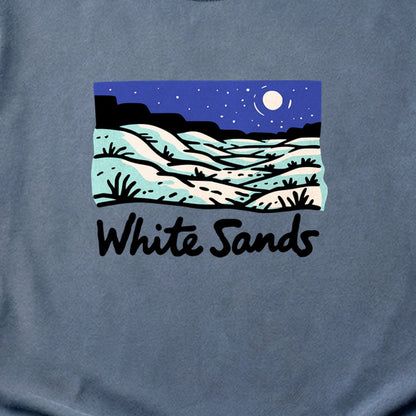 White Sands at Night Cotton T-Shirt