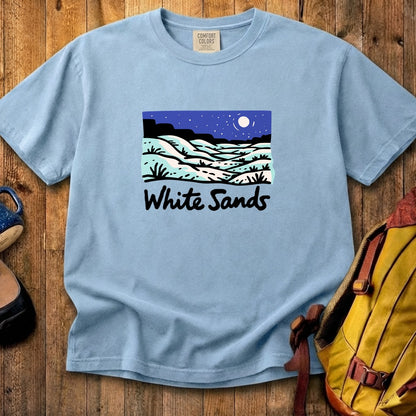 White Sands at Night Cotton T-Shirt