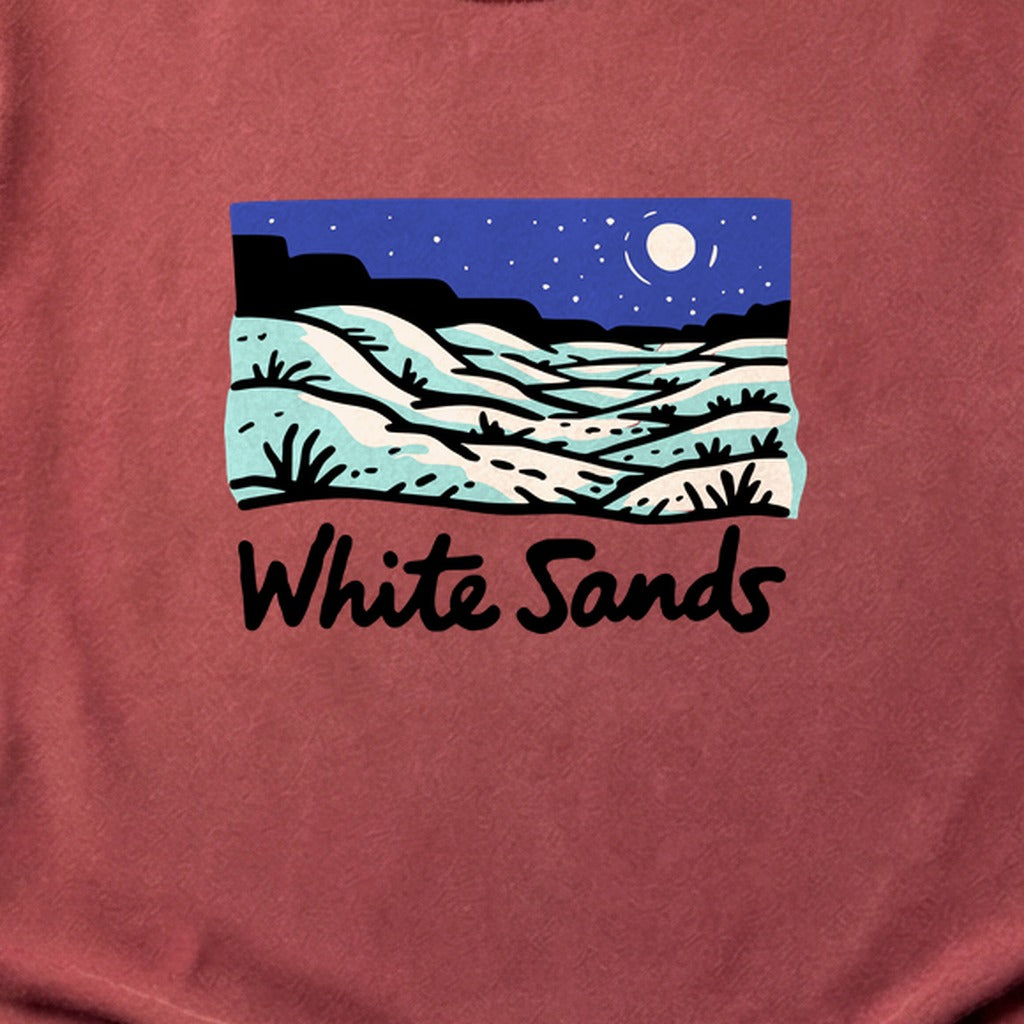 White Sands at Night Cotton T-Shirt