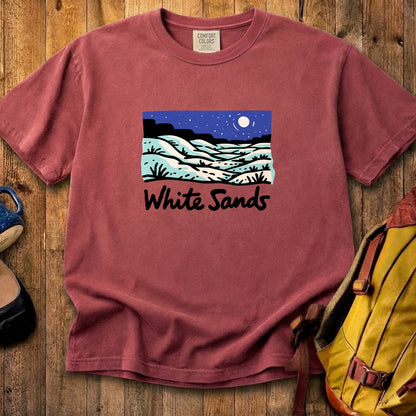 White Sands at Night Cotton T-Shirt