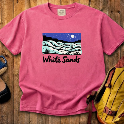 White Sands at Night Cotton T-Shirt