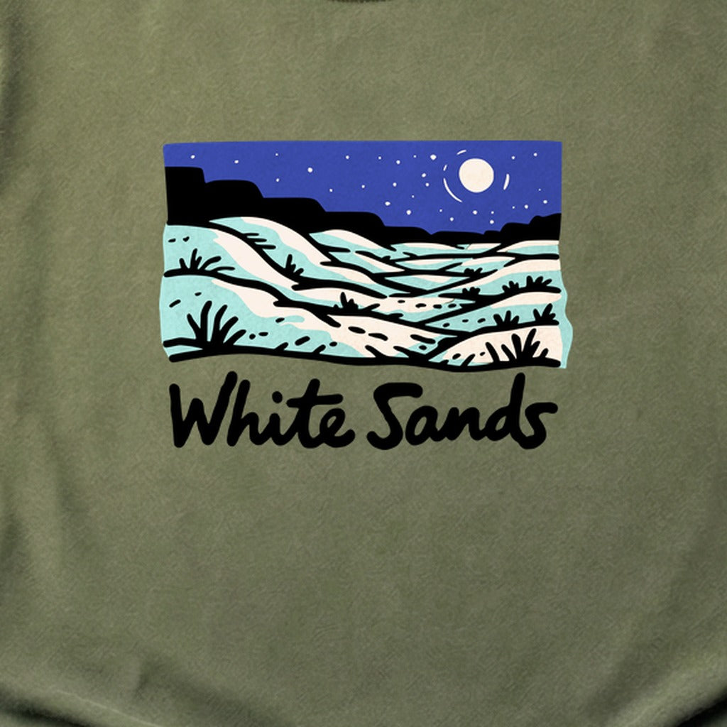 White Sands at Night Cotton T-Shirt