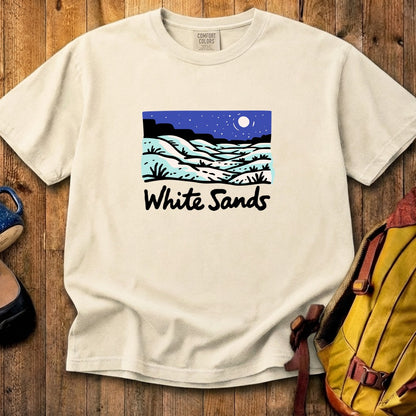 White Sands at Night Cotton T-Shirt