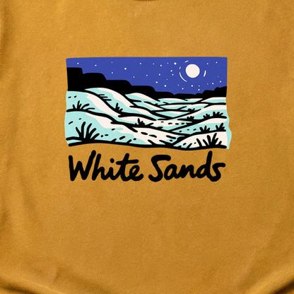 White Sands at Night Cotton T-Shirt