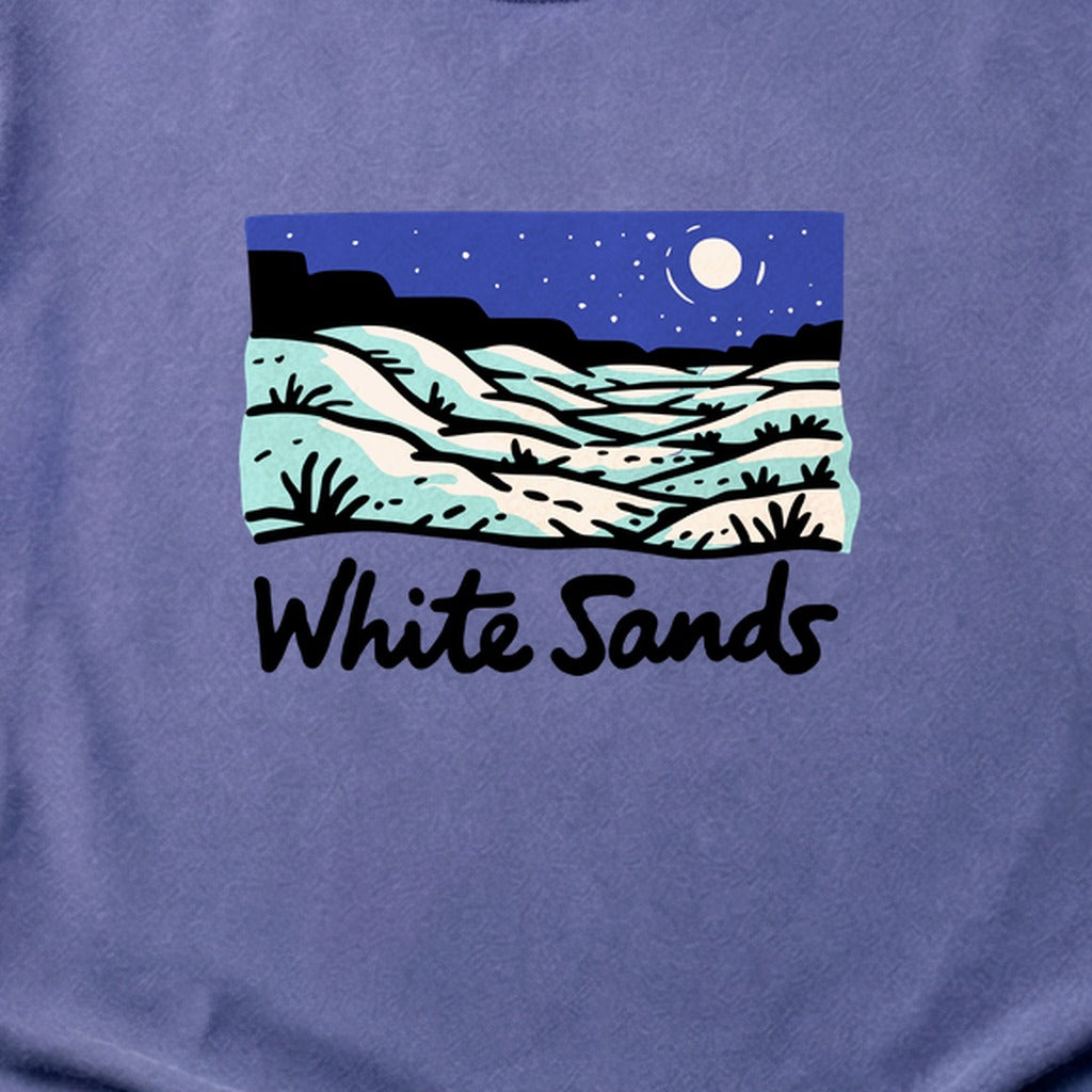 White Sands at Night Cotton T-Shirt
