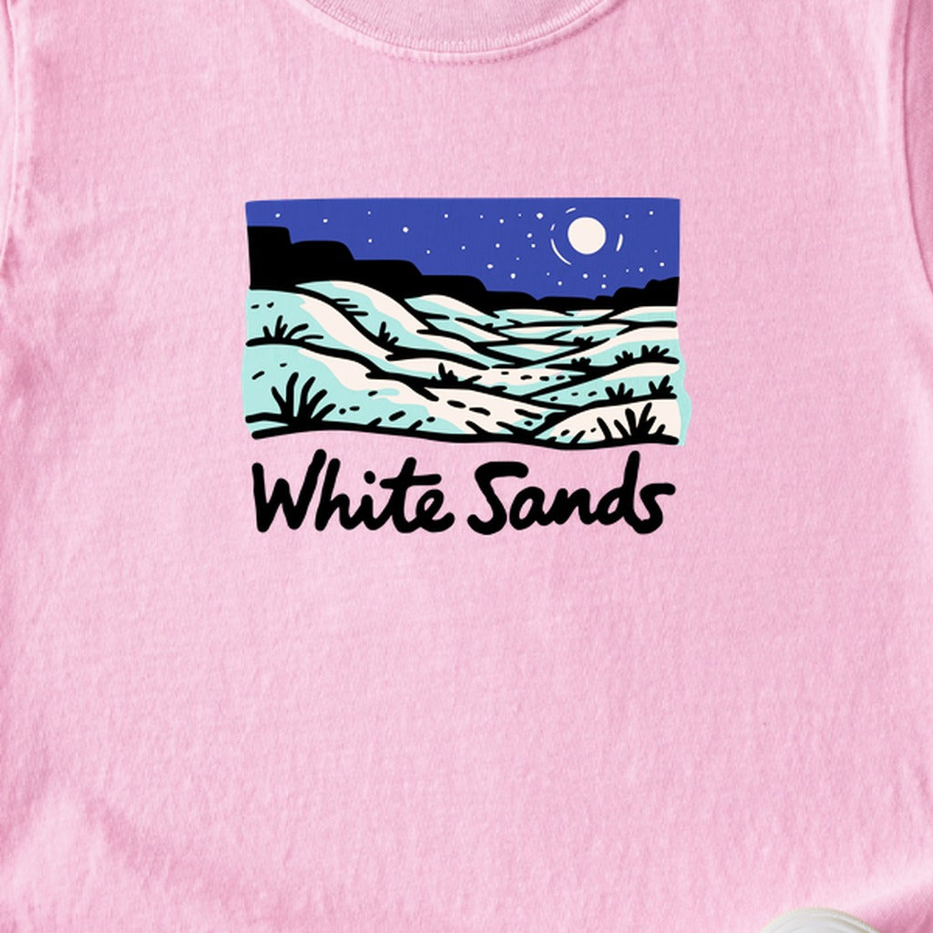 White Sands at Night Kids Cotton T-Shirt