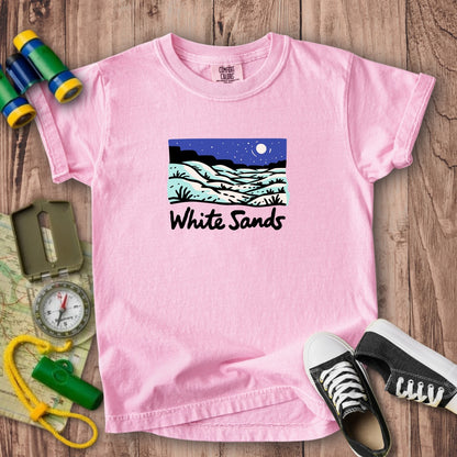 White Sands at Night Kids Cotton T-Shirt
