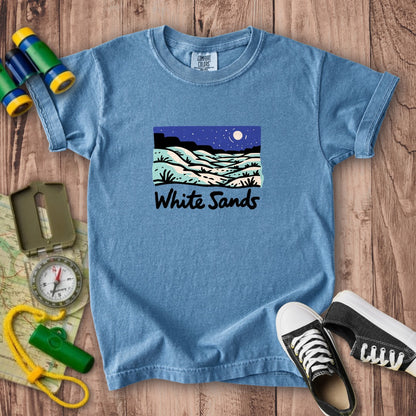 White Sands at Night Kids Cotton T-Shirt