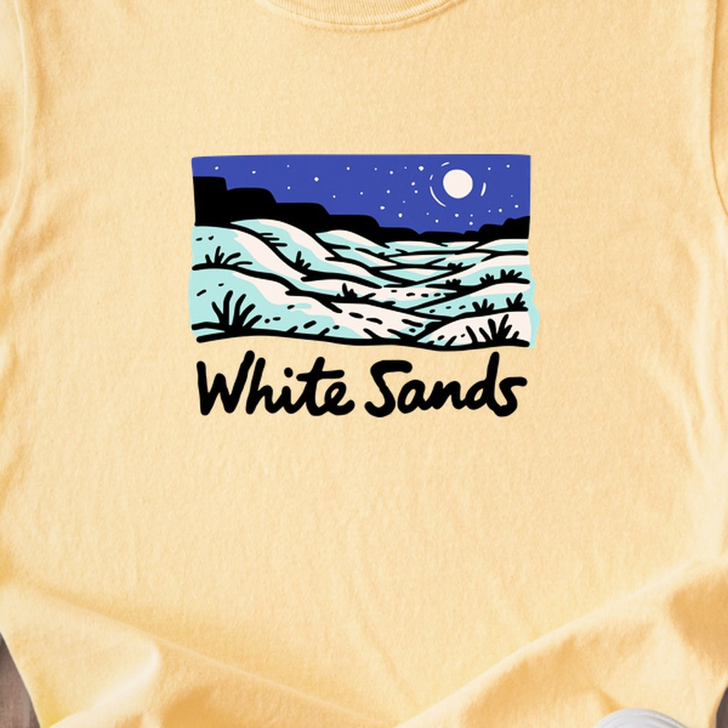 White Sands at Night Kids Cotton T-Shirt
