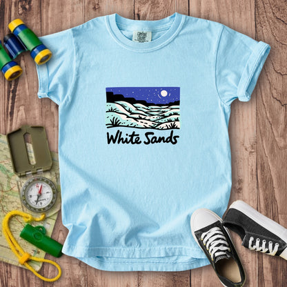 White Sands at Night Kids Cotton T-Shirt