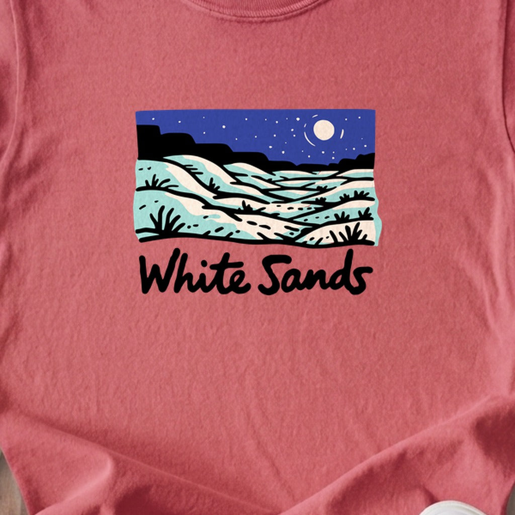 White Sands at Night Kids Cotton T-Shirt