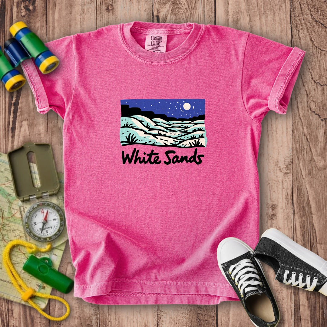 White Sands at Night Kids Cotton T-Shirt
